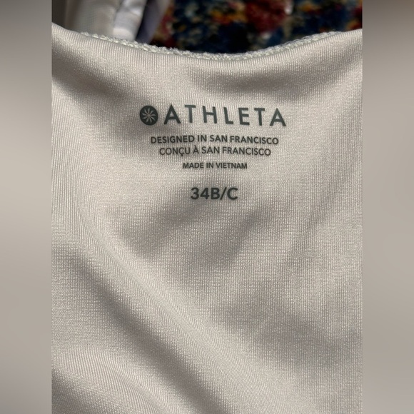 NEW Athleta Maldives Grey Abstract Tankini Set Eco Swimwear Bra Women’s 34B/C - Picture 7 of 12